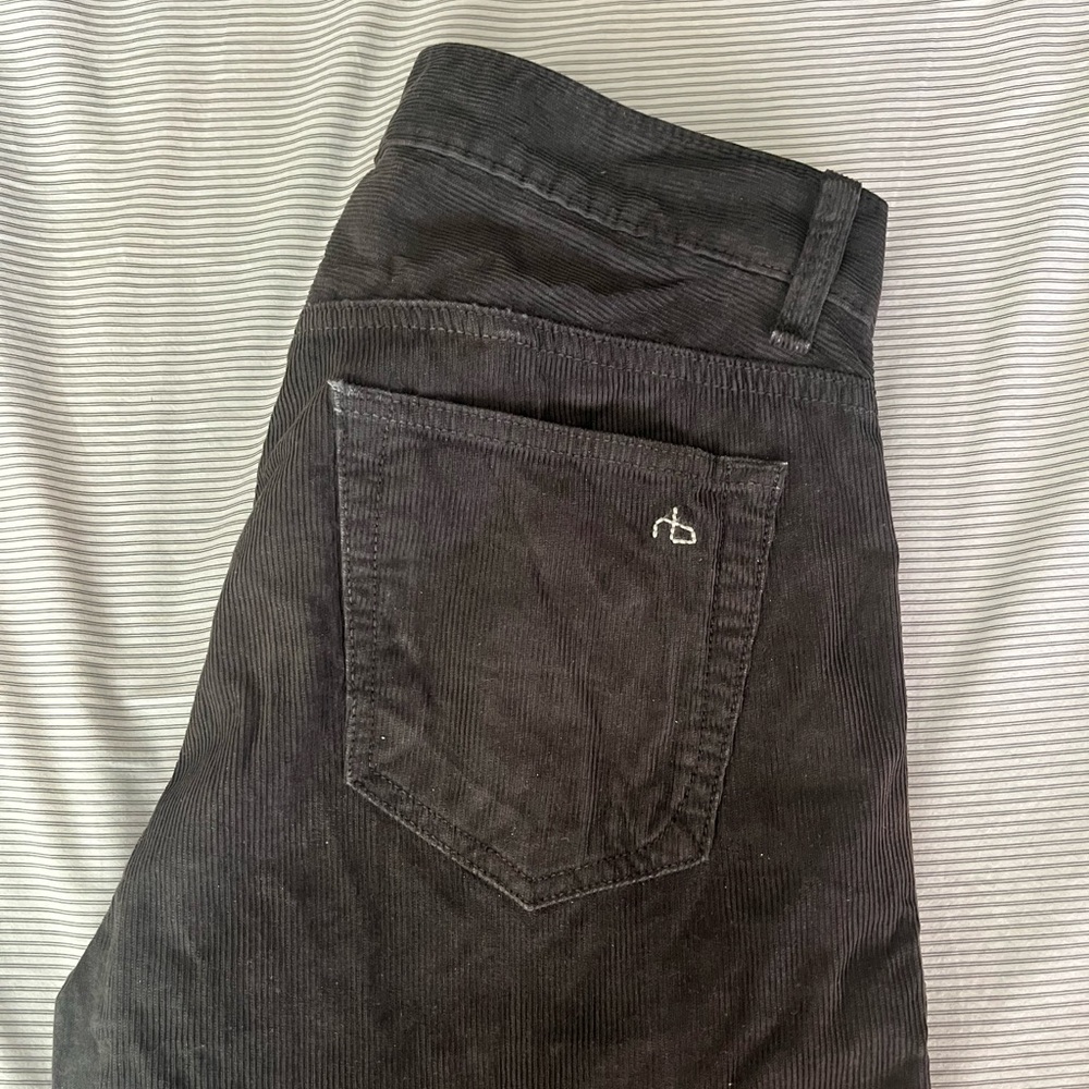 Rag & Bone Charcoal Corduroy pants